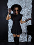MINI dress "MIORICA" - BLACK